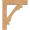 Ekena Millwork Merced Block Smooth Bracket w/ Offset Brace, Western Red Cedar, 7 1/2"W x 32"D x 38"H BKT0806X32X38MRC05SWR - alternate 3